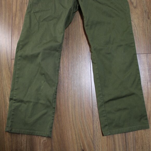 Volcom Youth Boys Frickin Modern Straight Pants Green Size 22 Casual Skate Chino - Picture 3 of 10